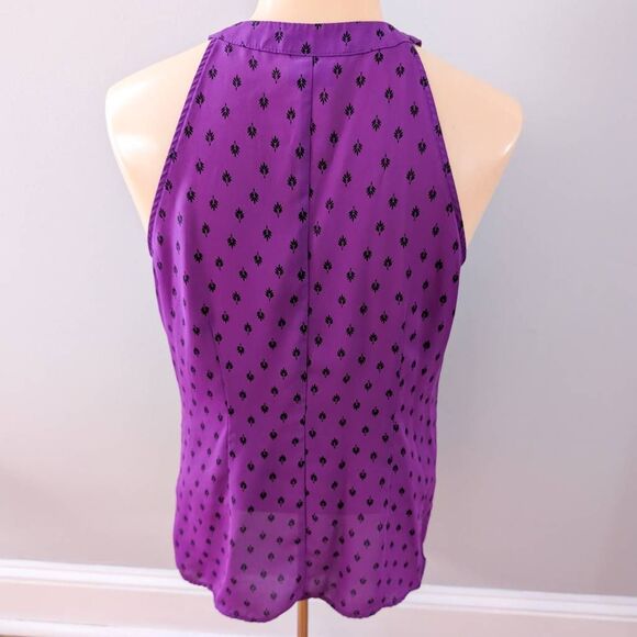 Worthington Purple High Neck Blouse Tank - Picture 3 of 4
